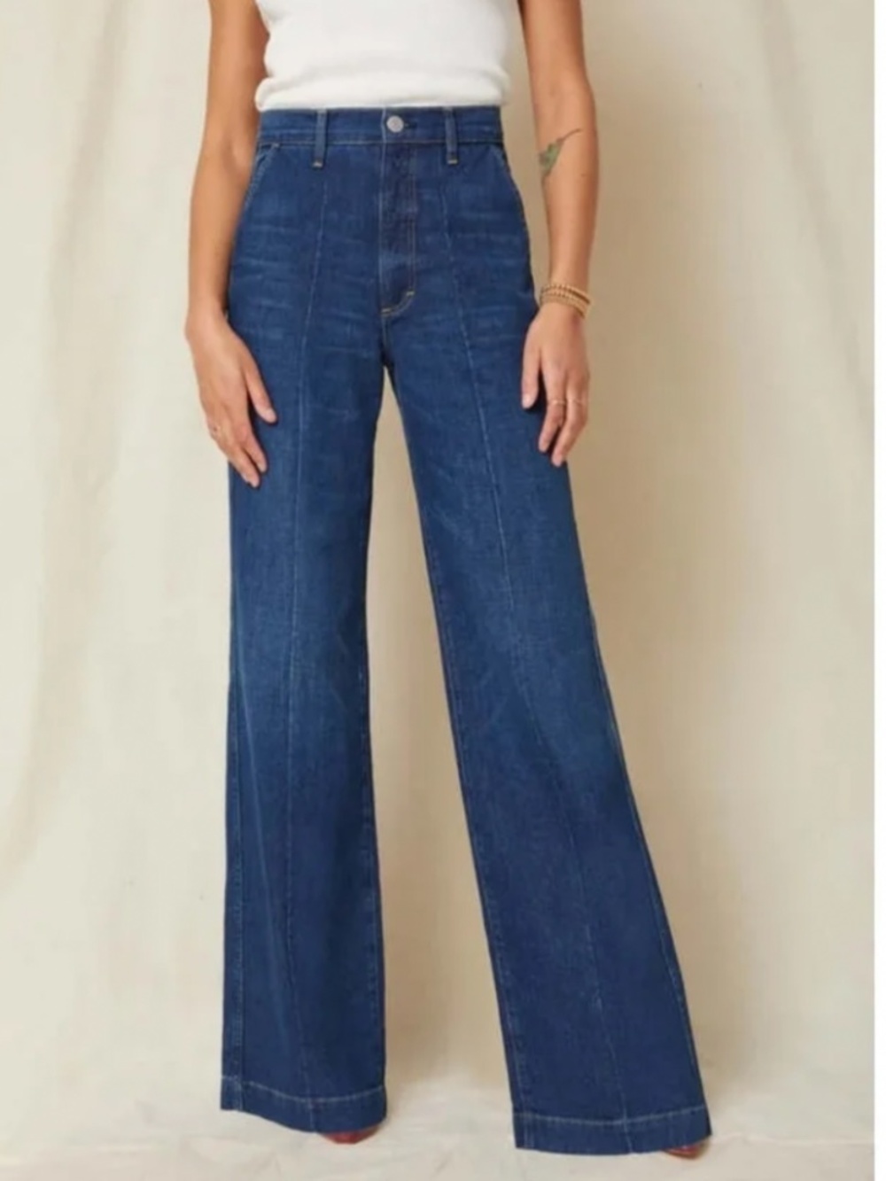 AMO Awesome CJ Trouser Pant Pleat Front Jeans Sz 27 NWT $305!!